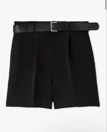 릴리 브라운 벨트 포함 하이웨스트 숏팬츠