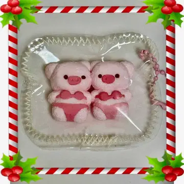 돼지 2마리 스퀴즈 타바스 스퀴즈  스트랩 키링