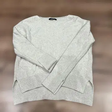 MACPHEE 맥피 울 x 캐시미어 혼방 니트 스웨터 S 베이지