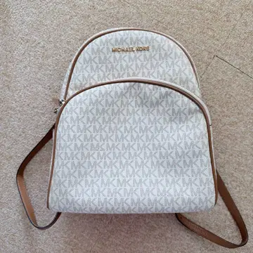 마이클코어스 백팩 화이트 브라운