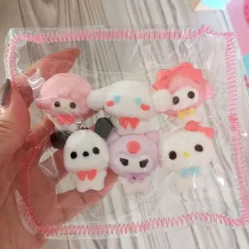 새상품 치비 로쿠렌 키티 시나몬 롤 쿠로미 스퀴즈 쪼물쪼물