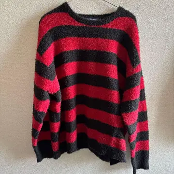 (NEVER) Acquiesce 빨검 스트라이프 니트 M