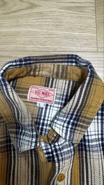 BIG MIKE 헤비 플란넬 셔츠 체크