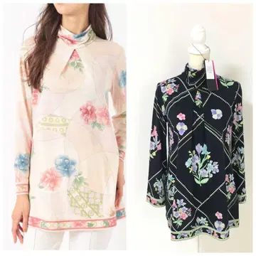 신상 미사용 LEONARD 레오나르 실크 울 튜닉 택 포함