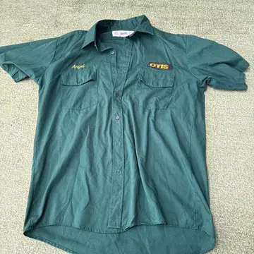 CINTAS OTIS 반팔 셔츠 L 사이즈 그린