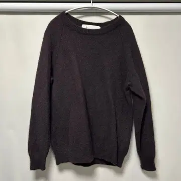 유나이티드 애로우즈 해밀턴 라무스울 크루넥 니트 브라운