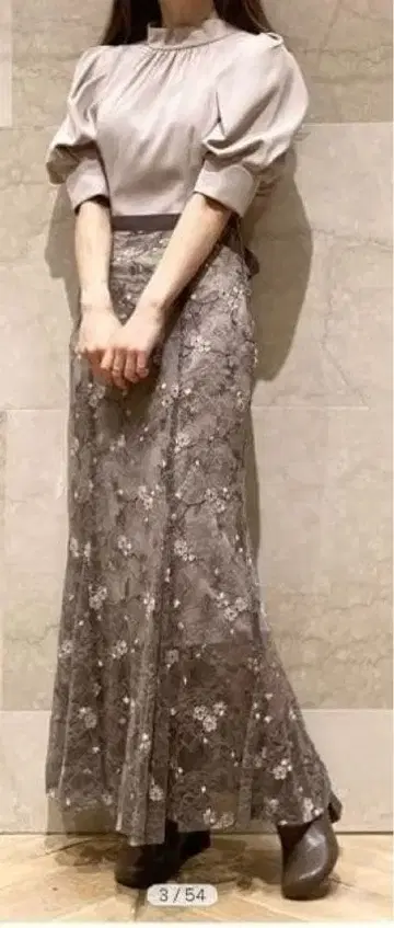 SNIDEL 3piece 조젯 레이스 원피스