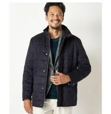 MEN'S BIGI KOMA 스웨이드 스트레치 블루종 다운 자켓