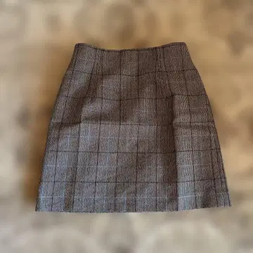 [ steven alan ] 그레이 체크 무늬 타이트 스커트 미니 기장