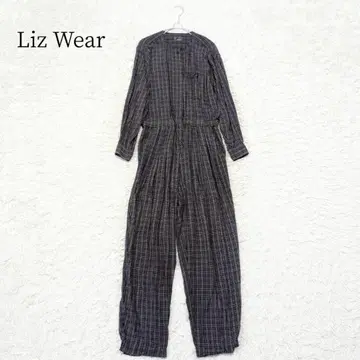 90s Liz Wear 올인원 점프수트 [ M ] 블랙 체크 빈티지