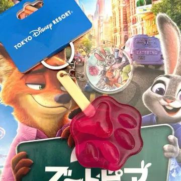 디즈니 키체인 주토피아 닉 주디 발바닥