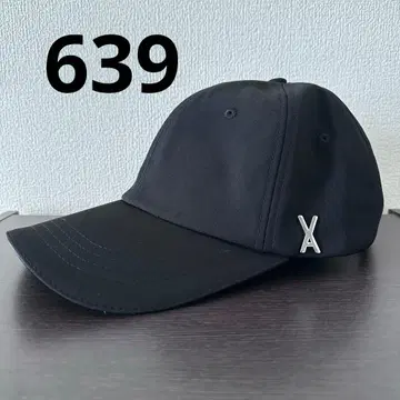 VARZAR 639 블랙 실버 폴리에스테르 모자 캡