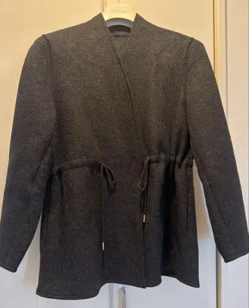 다크 그레이 울 혼방 자켓