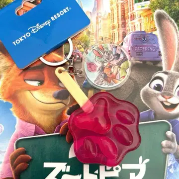 디즈니 키체인 주토피아 발바닥 닉 주디