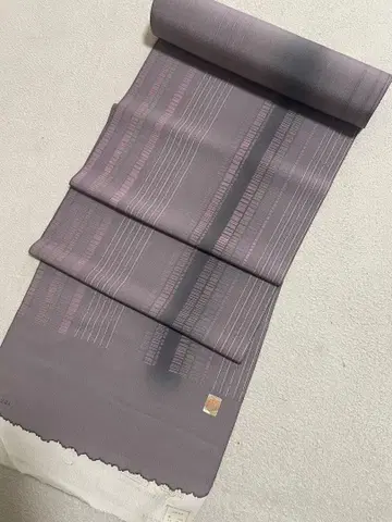 코몬 코이토빈 모던 모스그레이 색 순수 실크 옷감