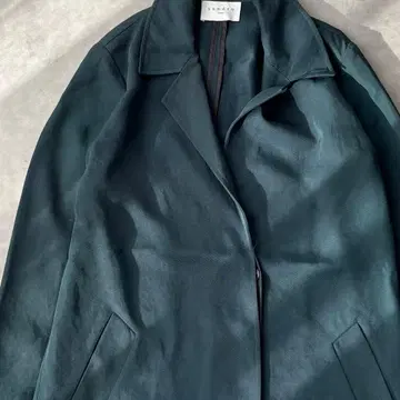 15691 sandro Paris 코튼 혼방 새틴 롱 코트 36