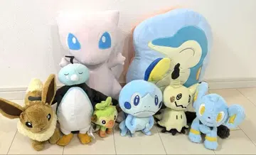 포켓몬 봉제 인형 묶음 판매 히노아라시 쿠션 쿠타쿠타탓타 레어