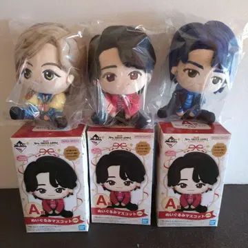 미세스 그린애플 제일복권 A상 봉제인형 마스코트 3종 세트