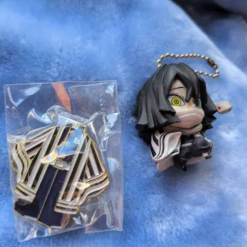 귀멸의 칼날 다이캐스트 핀 배지 이쿠로 오바나이 데포르메 마스코트 세트