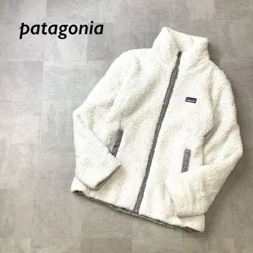patagonia 보아 집업 자켓 화이트 그레이