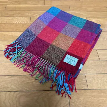 AVOCA 울 100% 멀티 컬러 담요