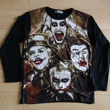 GibGae 조커 프린트 긴팔 티셔츠
