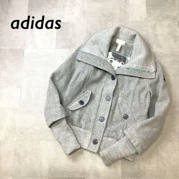 새상품급 adidas NEO 울 디자인 자켓 라이트 그레이