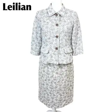 새상품급 Leilian GESSNER 스커트 셋업 11 그레이지