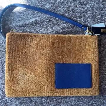 브라운 네이비 클러치백