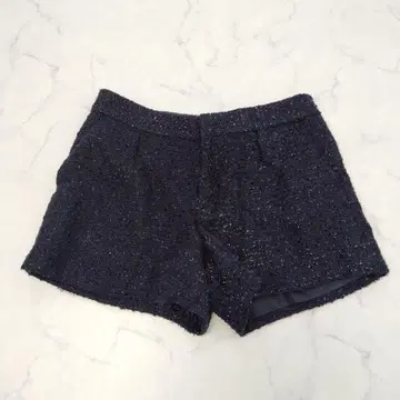 로페피크닉 숏팬츠 라메 36 네이비 트위드 이벤트 데이트