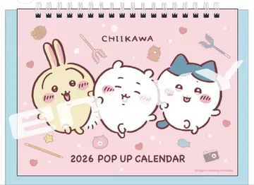 치이카와 마켓 치이카와 2026년 팝업 탁상 달력