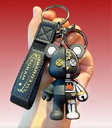 로봇풍 테디베어 키링 세트