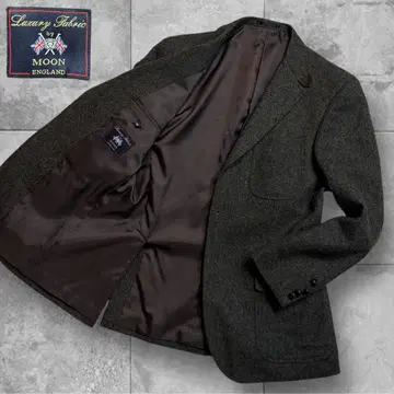 [ MOON 원단 사용 ] 테일러드 자켓 트위드 헤링본 Y98