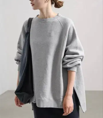 [ 미사용 새상품 ] FRAMeWORK 래글런 판초 맨투맨 그레이