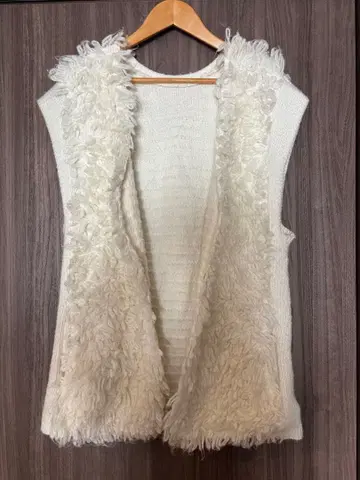 mystic 니트 베스트 퍼 베스트