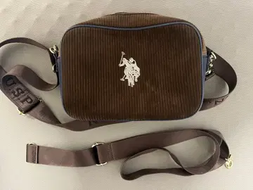U.S. POLO ASSN. 코듀로이 숄더백