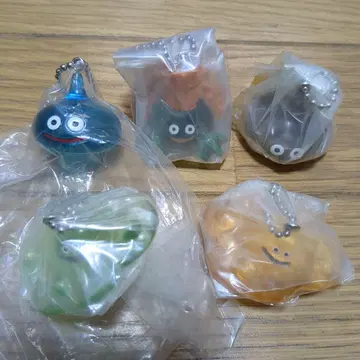 슬라임 피규어 5개 세트 볼체인 포함 5개 세트