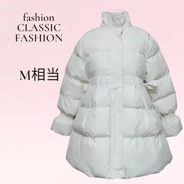다운 코트 다운 자켓 화이트 M 상당 Fashion