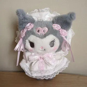 택 포함 새상품 화이트 프릴 쿠로미 마스코트 홀더