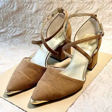 ESPERANZA 크로스 스트랩 펌프스 베이지 23.0cm