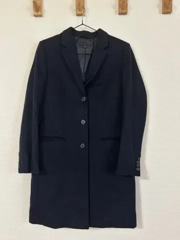 유니클로 롱 코트 네이비
