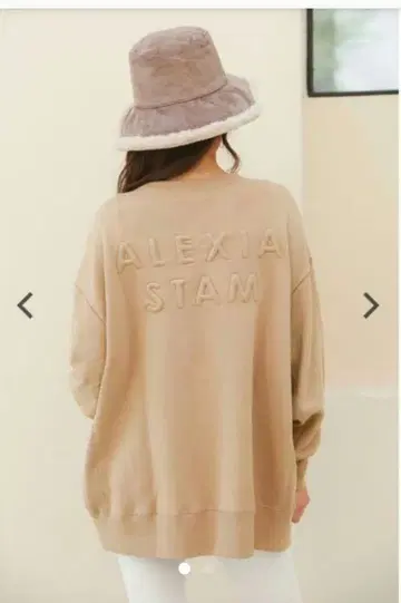 ALEXIA STAM 백 로고 맨투맨