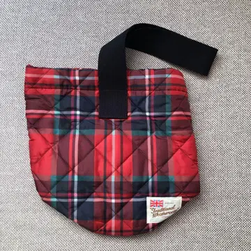 트래디셔널 웨더웨어 체크 버킷 토트백