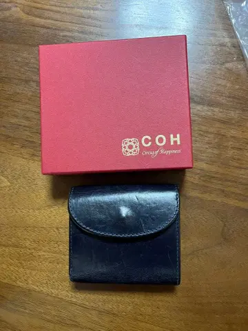 Circus of Happiness 불그레인 브라이들 가죽 지갑