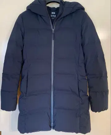 심리스 다운 숏코트 네이비 S