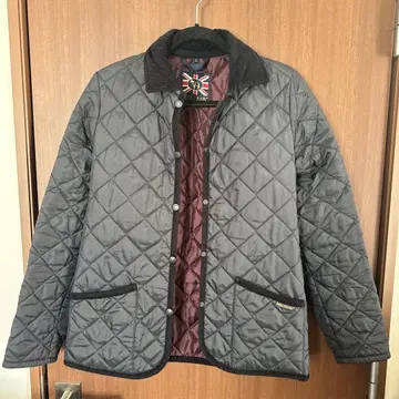 LAVENHAM 그레이 퀼팅 자켓 36