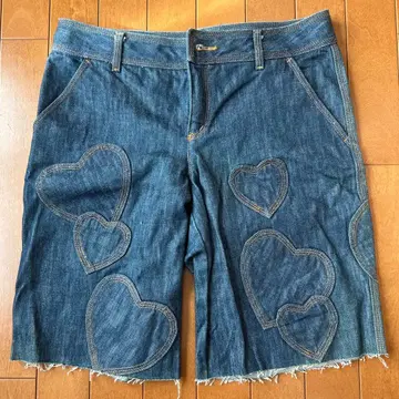 MOSCHINO JEANS Donna 하트 무늬 데님 리메이크