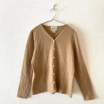 [ 에디 바우어 ] 니트 가디건 모 100% 풀 버튼 V넥 M