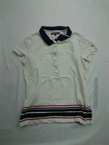 타미힐피거 피케 셔츠 M 화이트 계열 여성용