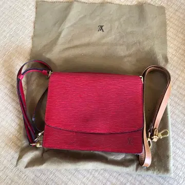 에피 가죽 빨간색 숄더백